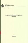 Annual report on language enhancement programmes 2001/2002