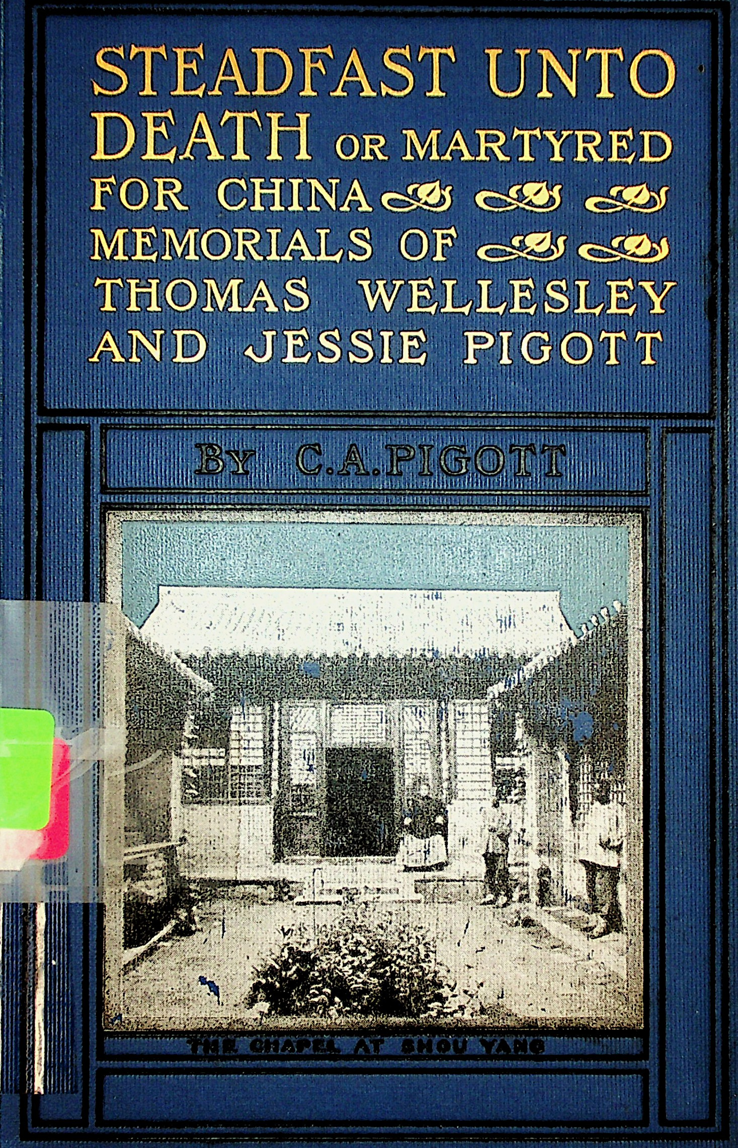 Steadfast unto death; or, martyred for China : memorials of Thomas Wellesley and Jessie Pigott 