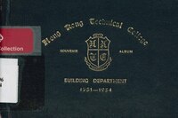 Hong Kong Technical College. Building Department. Souvenir album: 1951-1954