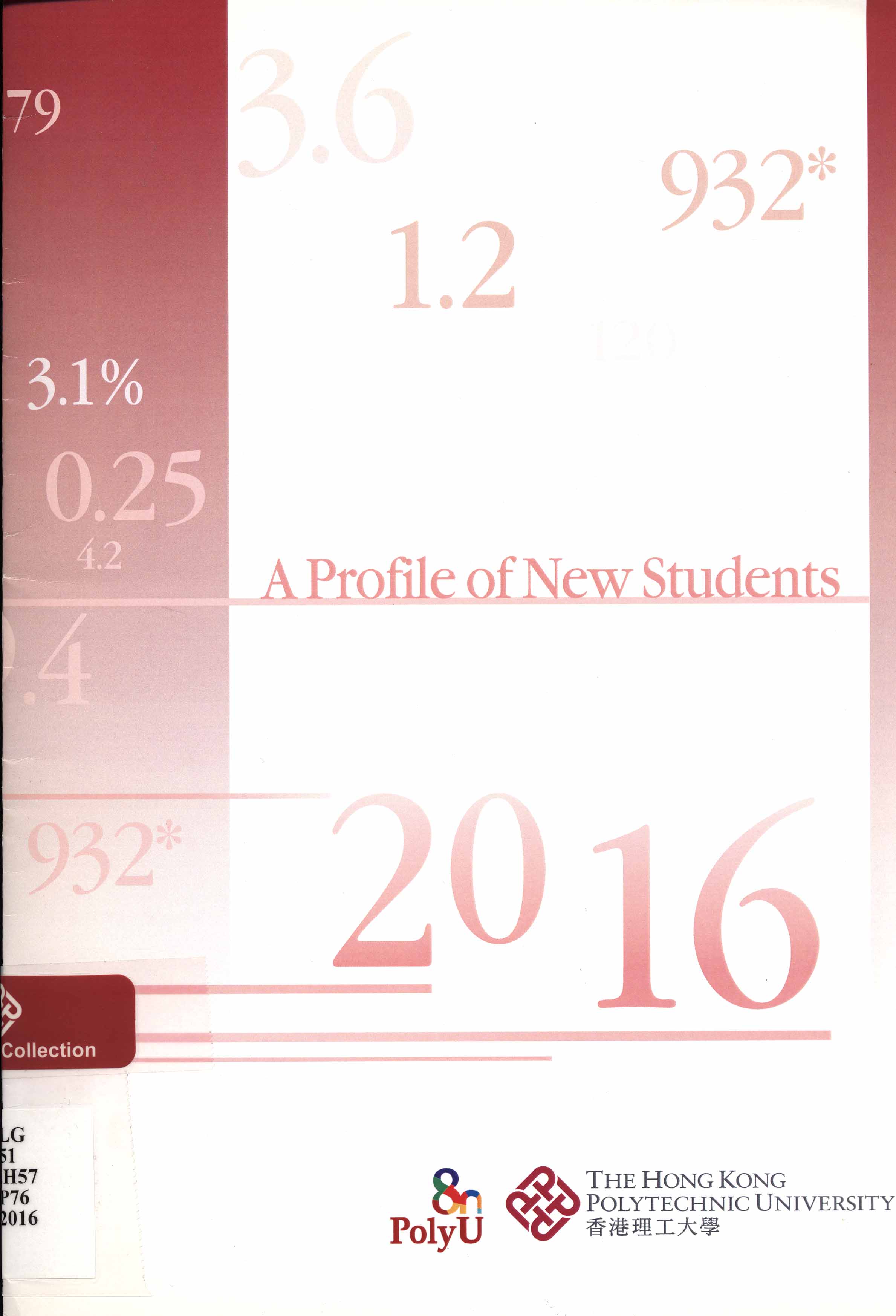  A Profile of new students [2016]
