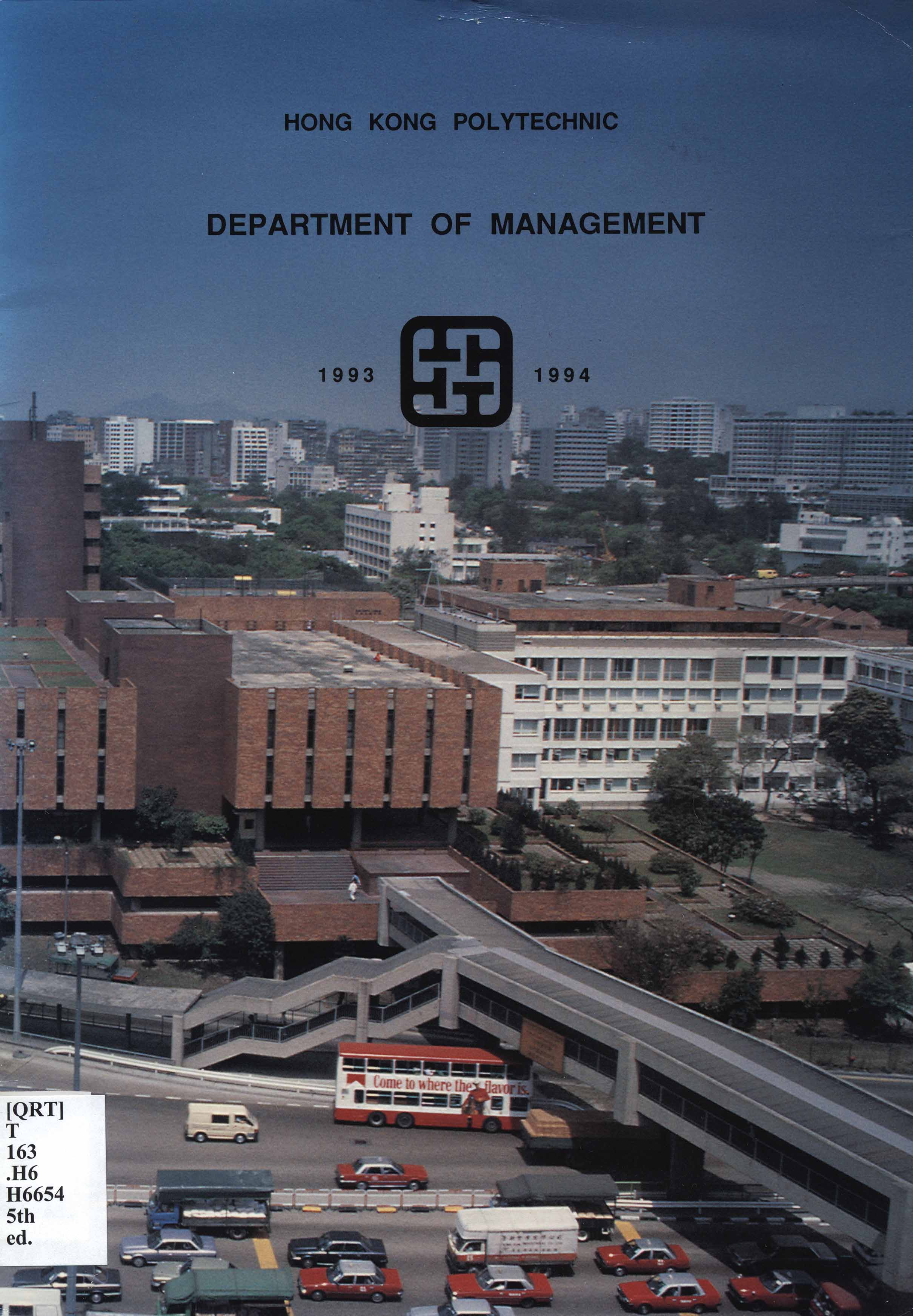 Hong Kong Polytechnic. Dept. of Management 1993/94
