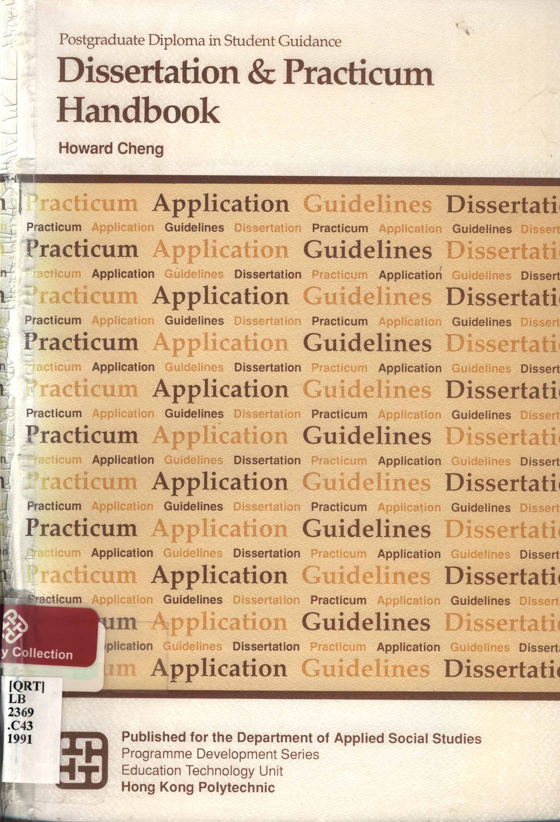Practicum & dissertation handbook