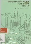 Information guide for staff [1977-78]
