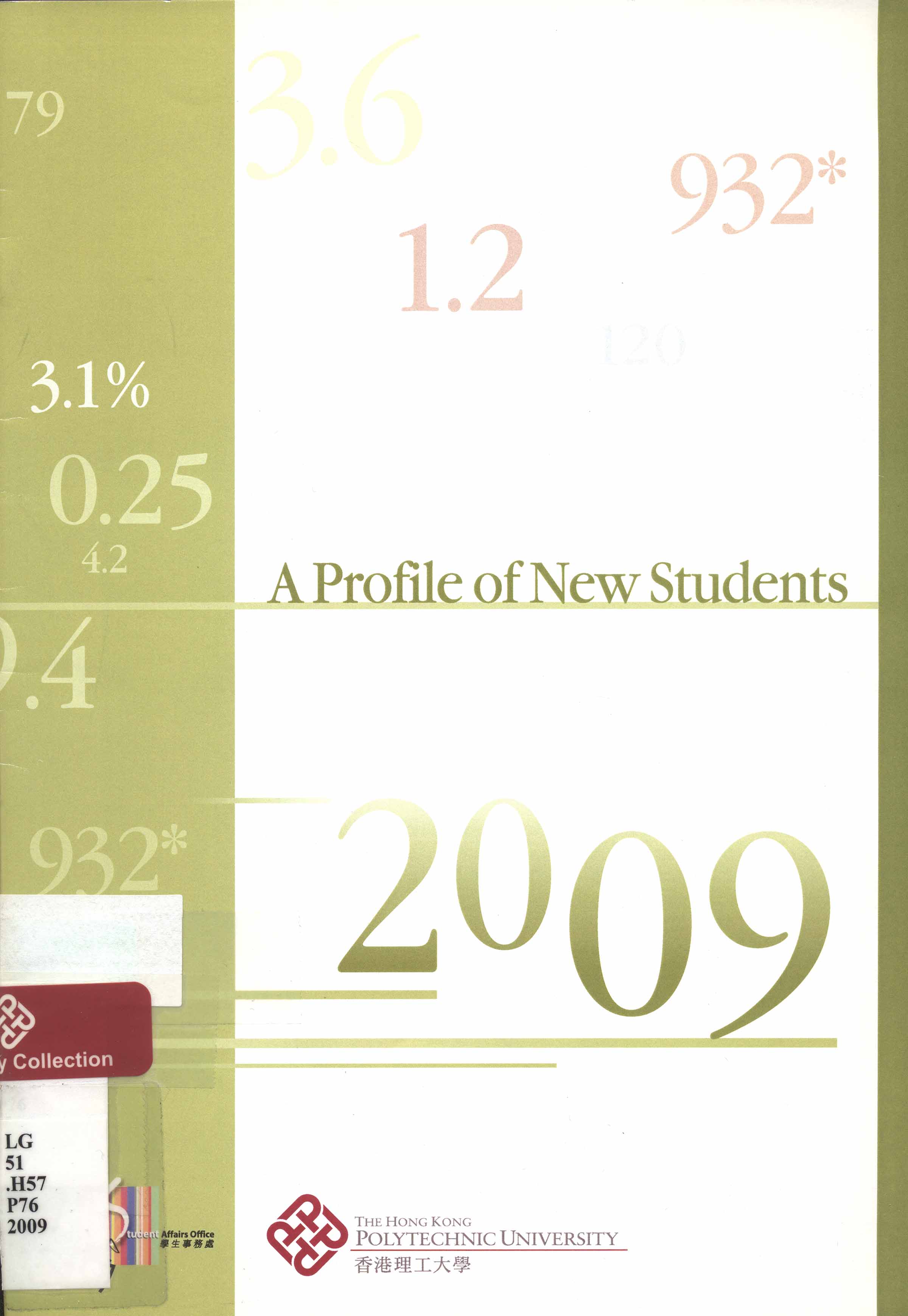 A Profile of new students [2009]