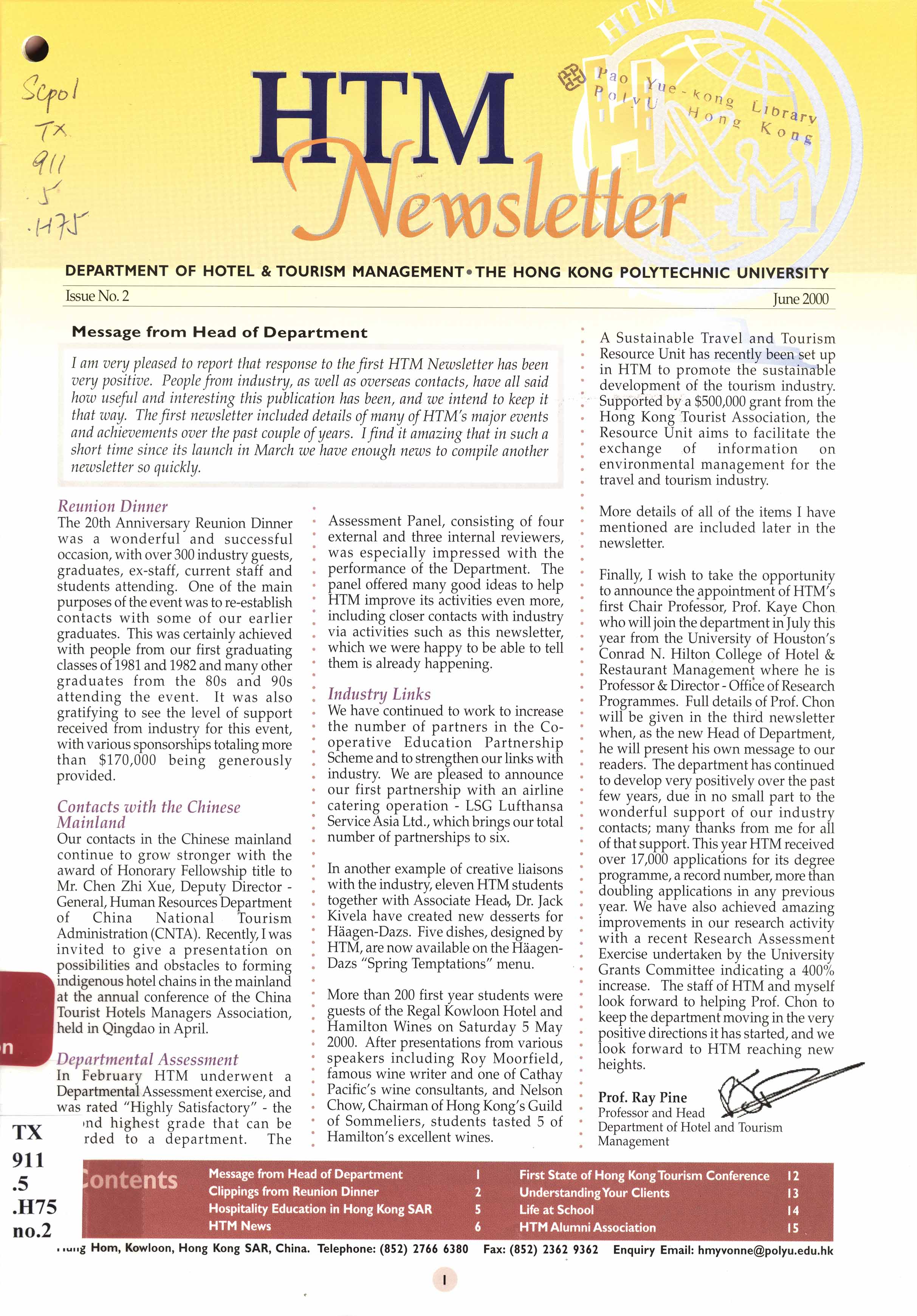 HTM newsletter. No.2 - June 2000