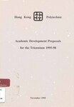 Academic development proposals for the Triennium [1995-98]