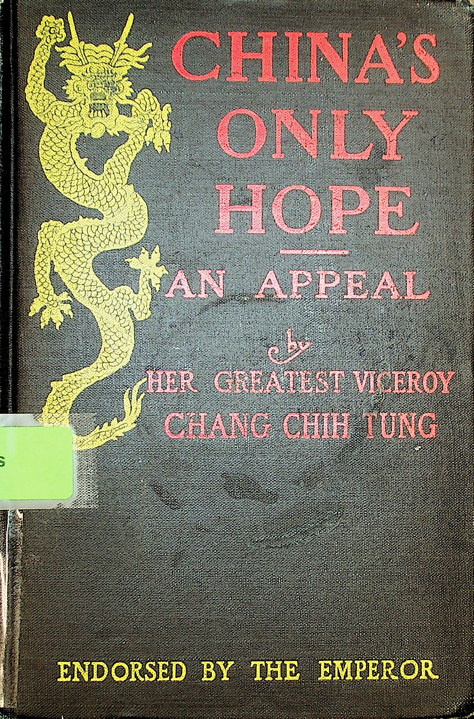 China's only hope : an appeal 