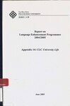 Annual report on language enhancement programmes [2004/2005] - Appendix 14: CLC University Life