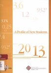 A Profile of new students [2013]