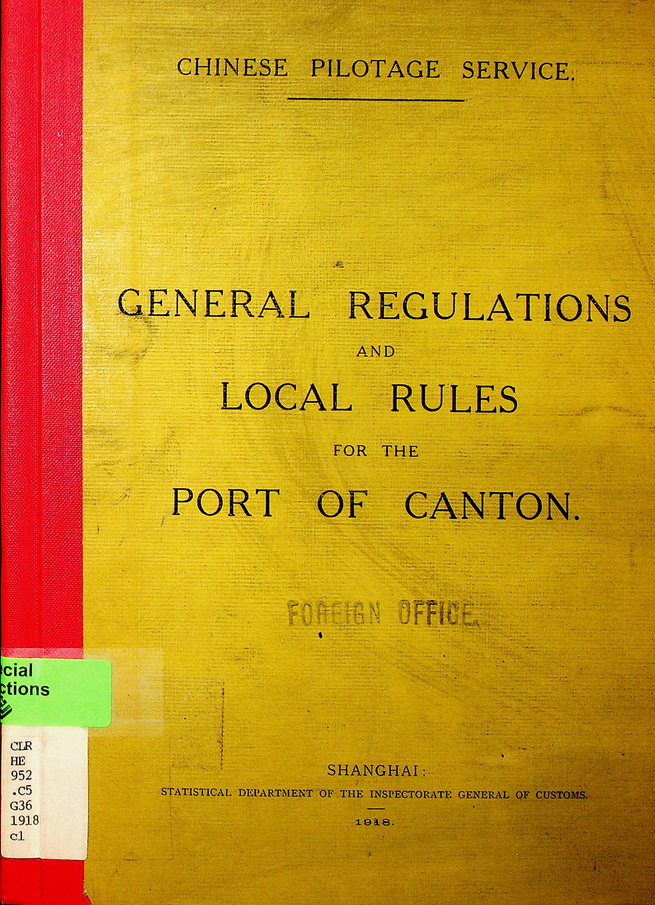 General regulations and local rules for the Port of Canton
