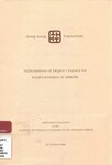 Addendum document to the Academic Development Proposals for the Triennium [1988-91]