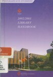 Library handbook. Postgraduate students [2002/2003]