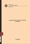 Annual report on language enhancement programmes 1999/2000