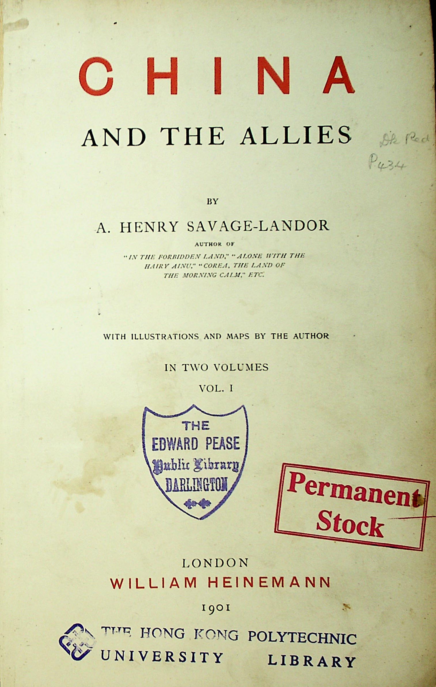 China and the allies. Volume 1