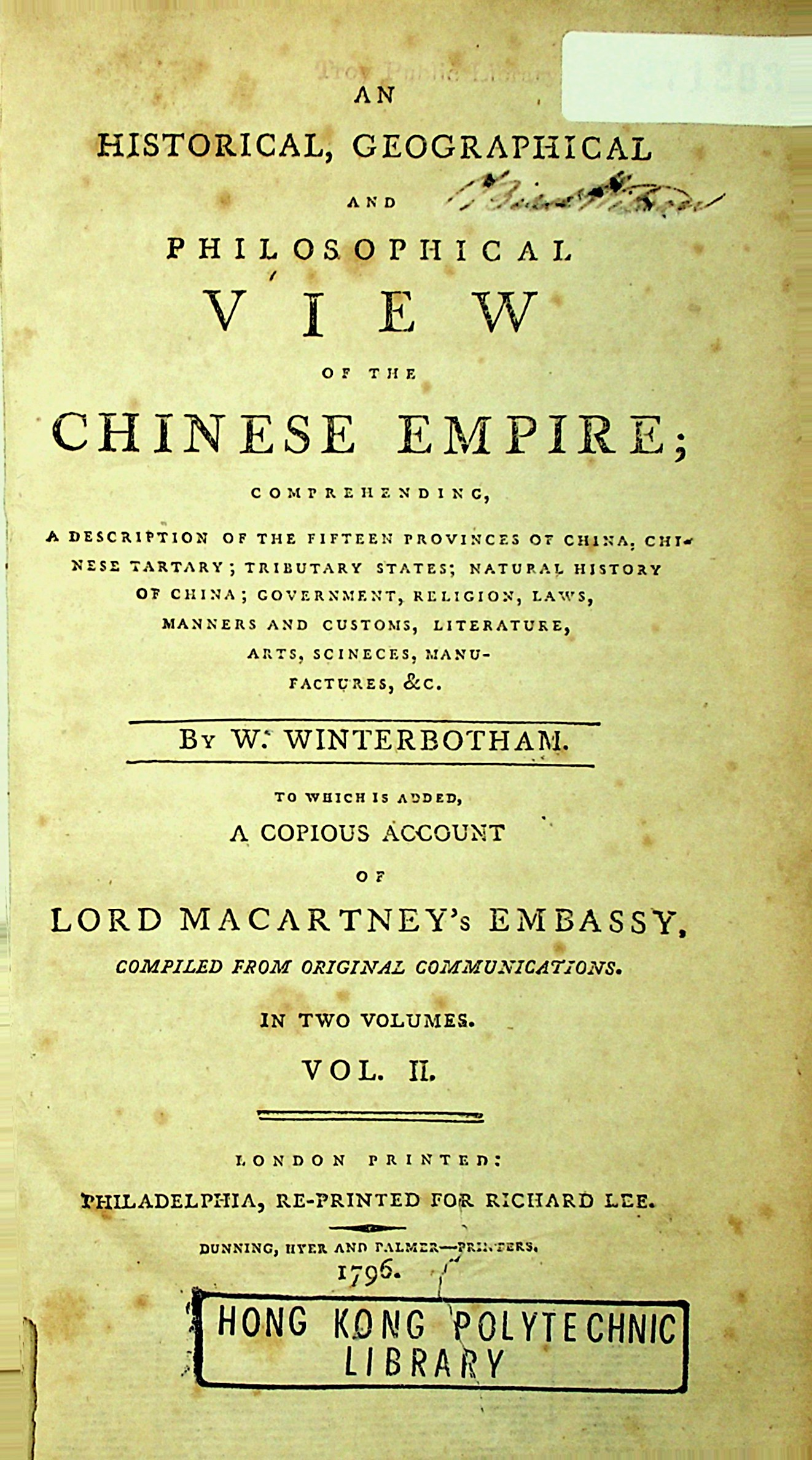 An historical, geographical and philosophical view of the Chinese empire : comprehending a description of the fifteen provinces of China ... . Volume 2
