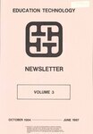 Education technology newsletter v.3 [Oct 1984 - Jun 1987]