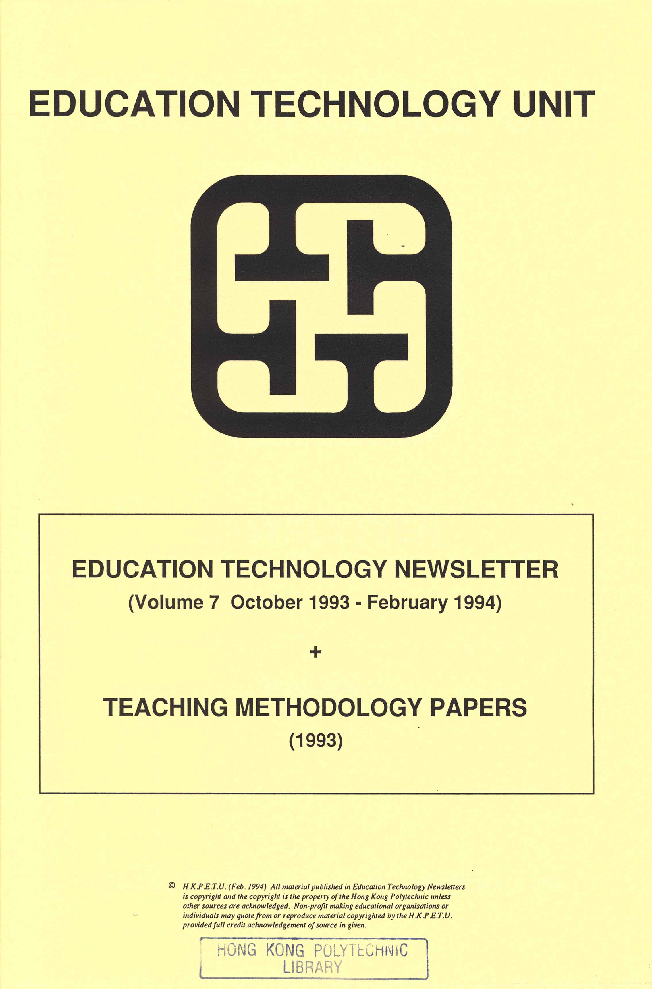 Education technology newsletter v.7