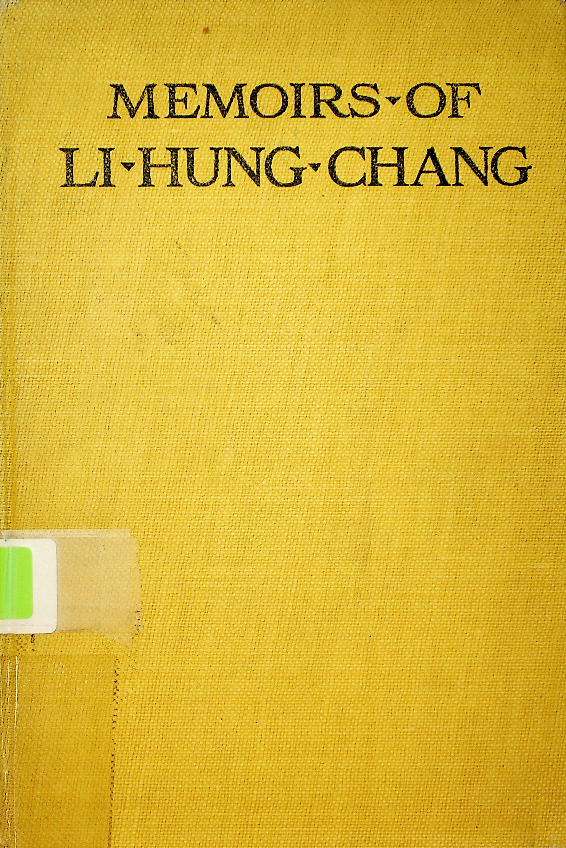 Memoirs of Li Hung Chang