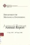 Hong Kong Polytechnic University. Dept. of Mechanical Engineering - Annual report [1997-1998]