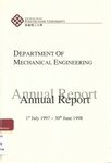 Hong Kong Polytechnic University. Dept. of Mechanical Engineering - Annual report 1st July 1997 ~ 30th June 1998