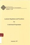 Academic regulations and procedures for credit-based programmes