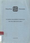 Academic development proposals for the Triennium [1988-91]