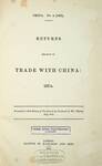 Returns relative to trade with China : 1874