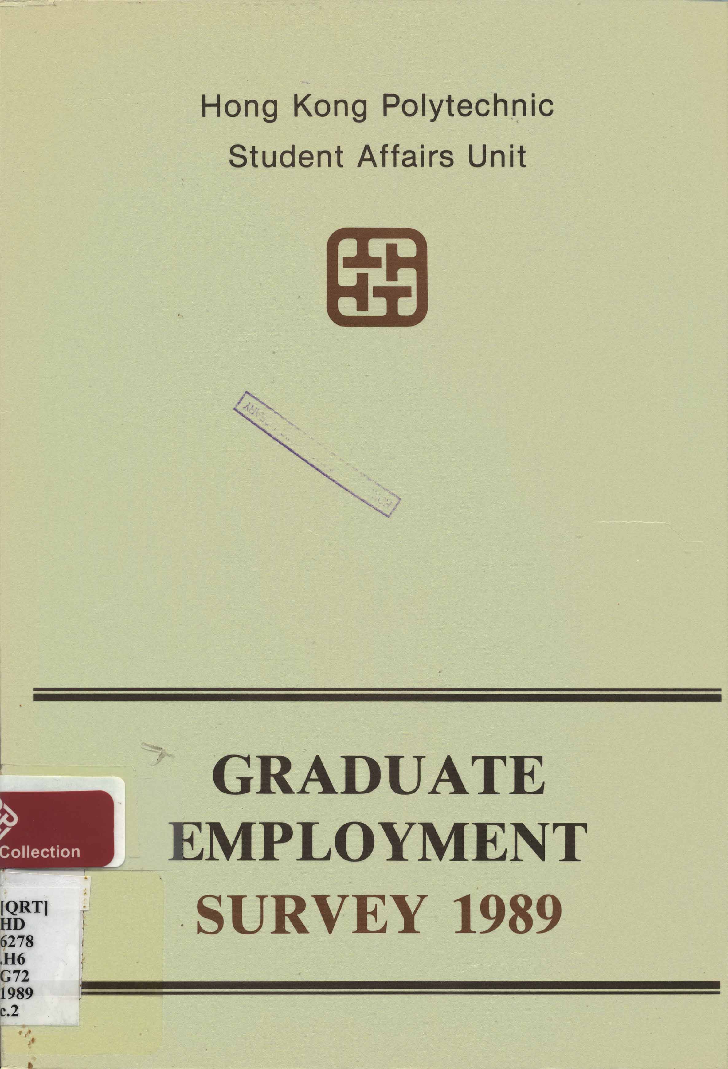 Graduate employment survey 1989