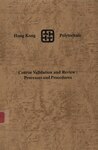 Course validation and review : processes and procedures 1992