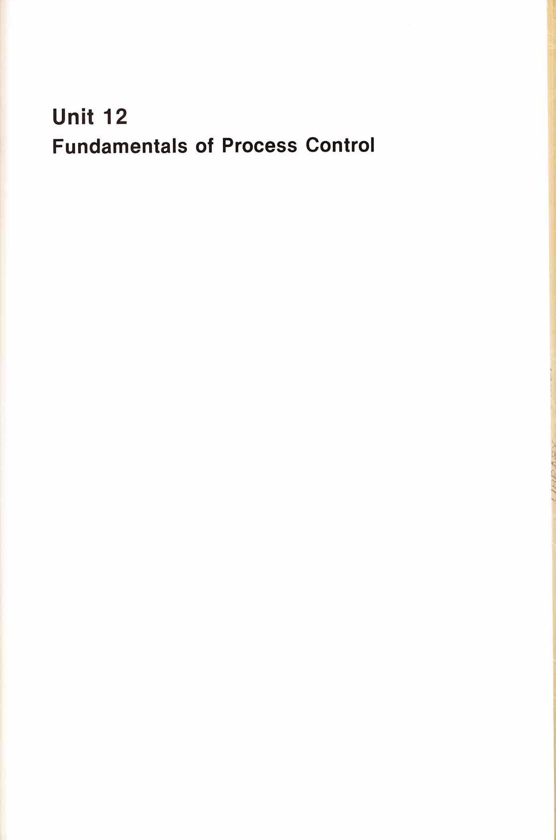 Instrumentation and control [Volume 2 - Unit 12-14]
