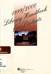 Library handbook for students [1999/2000]
