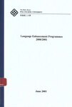Annual report on language enhancement programmes 2000/2001